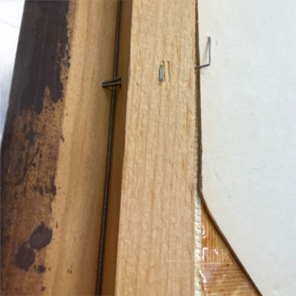 Boy And Dog Cross Stitch Vtg Handmade Multicolor Decorative Art 14"x12" - Picture 9 of 12